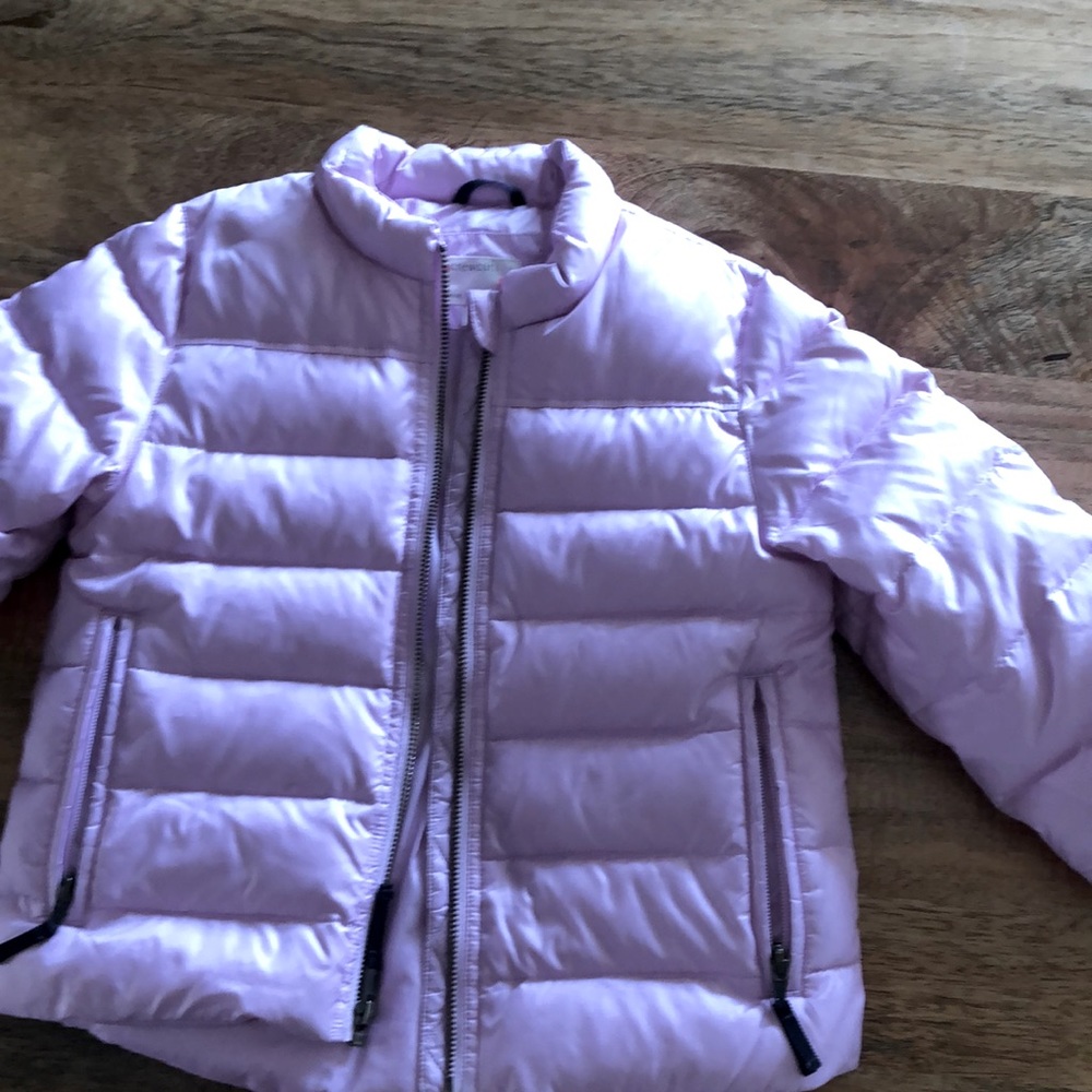 Jcrew kids size 6/7 lavender puffer jacket